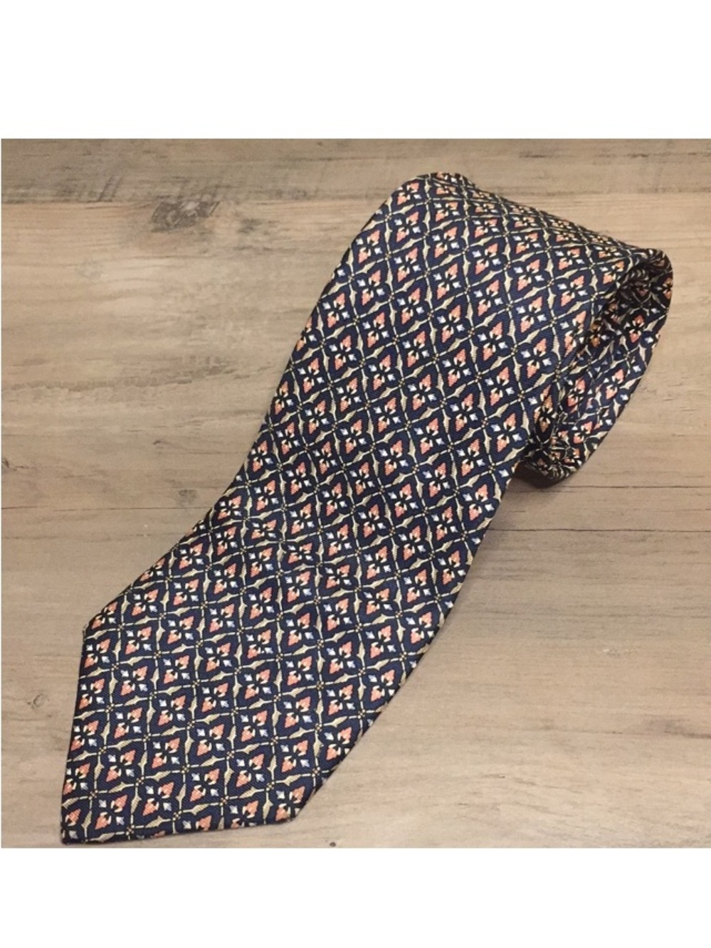 Christian Dior Geometric Silk Necktie Classic